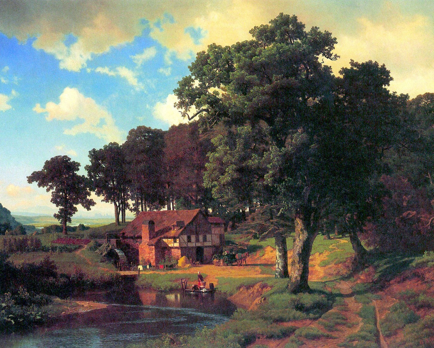 A Rustic Mill by Bierstadt