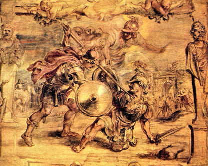 Achilles defeats Hector by Rubens