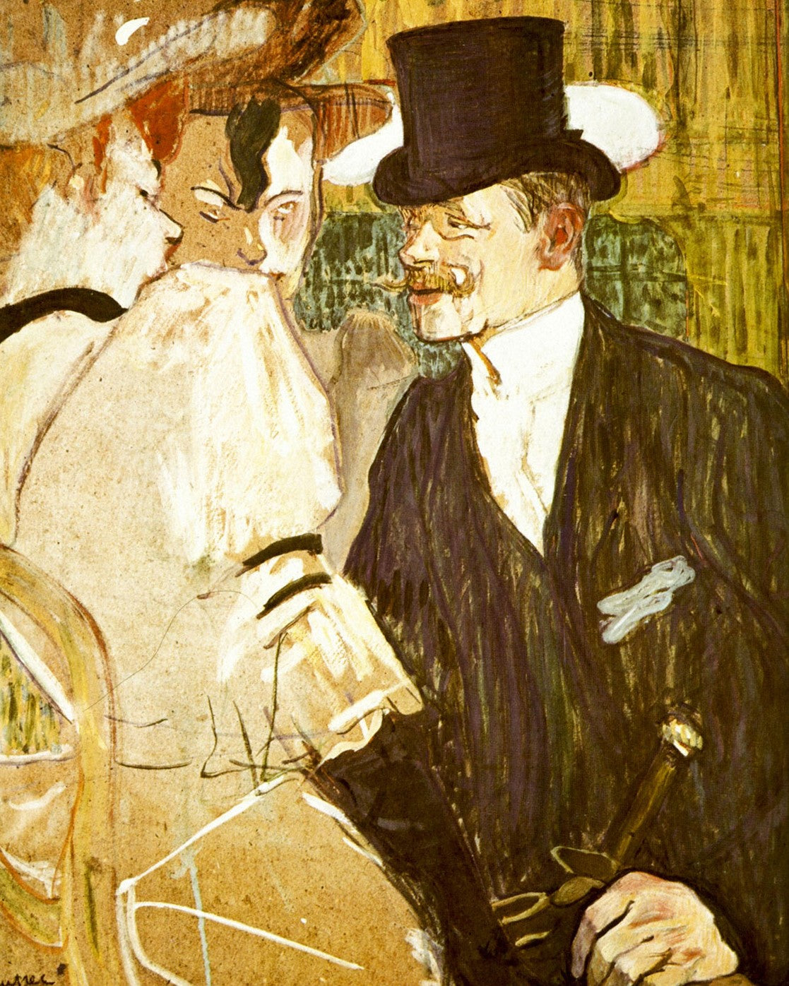 Anglais at Moulin Rouge by Toulouse-Lautrec