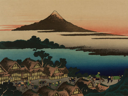 Dawn at Isawa in Kai Province by Katsushika Hokusai