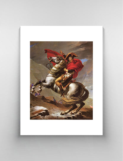 Napoleon crosses the great St. Bernard Pass by Jacques Louis David