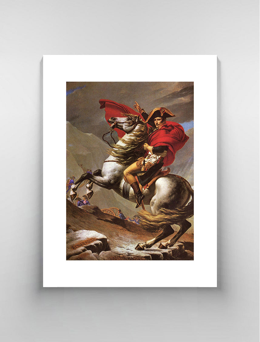 Napoleon crosses the great St. Bernard Pass by Jacques Louis David