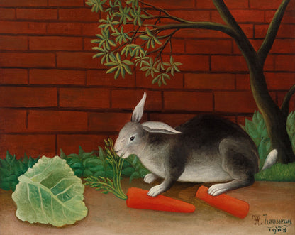 The Rabbit_s Meal by Henri Rousseau