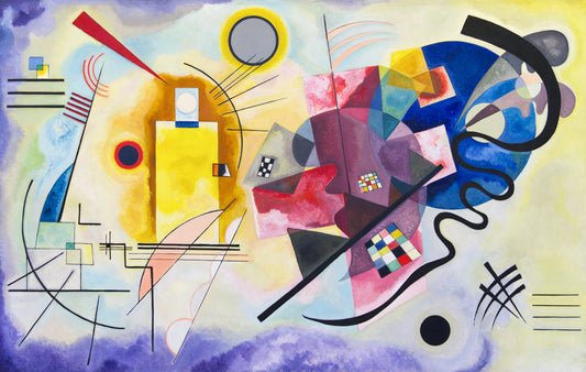 Yellow-Red-Blue abstract by Wassily Kandinsky