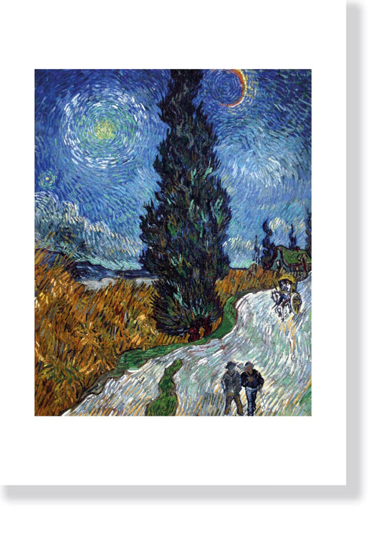 Country road in Provence by night - Van Gogh